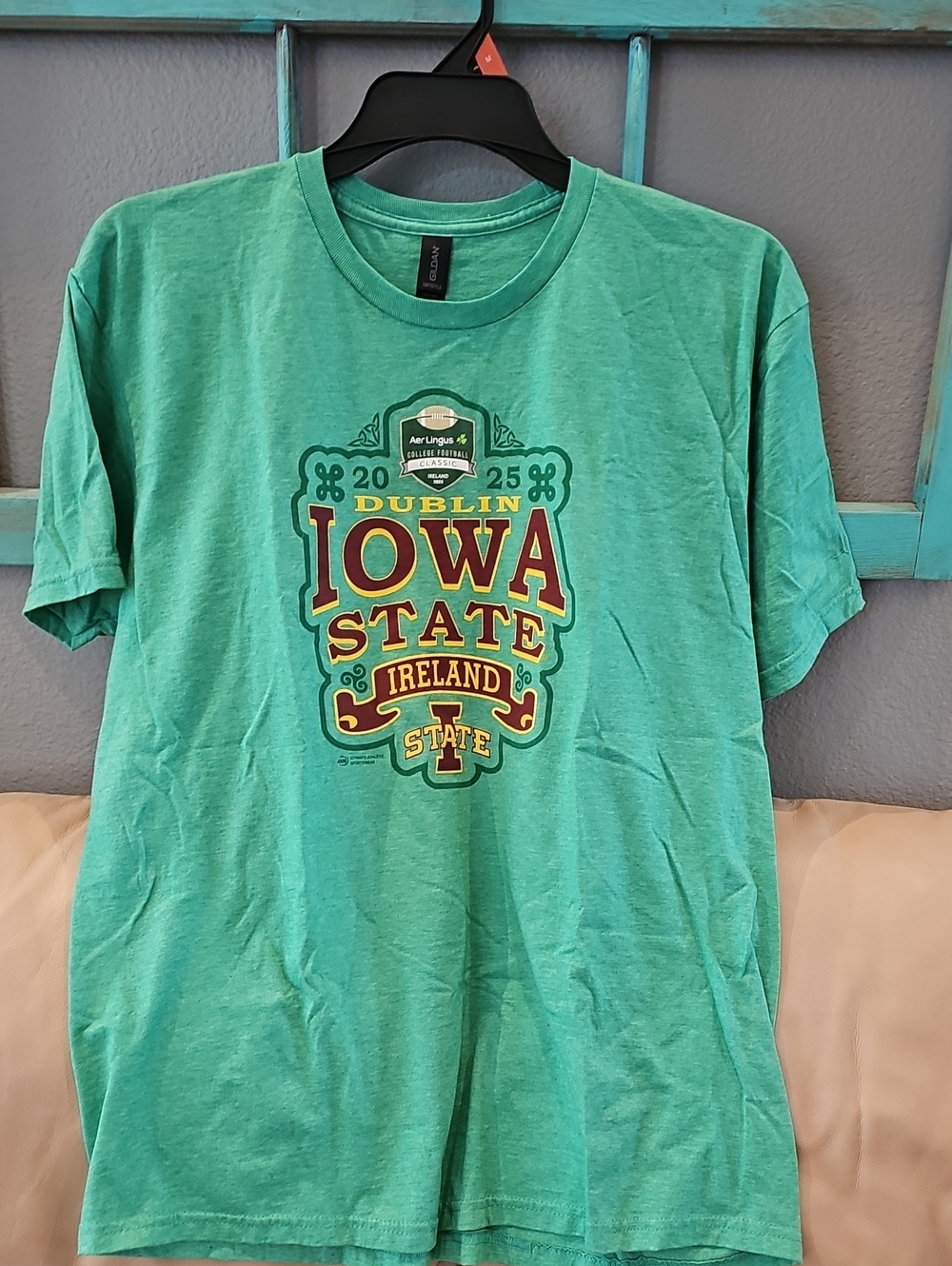 Gildan Teal Green Iowa State Dublin Graphic Tee